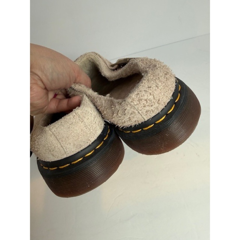 Dr. Martens  Light Tan Suede Slip-On Mule with Buckle - Picture 6 of 11